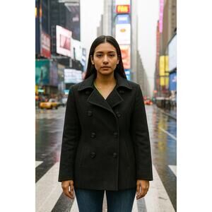 Vintage J.Crew Wool Peacoat with Thinsulate‎ Grey size Medium Tall